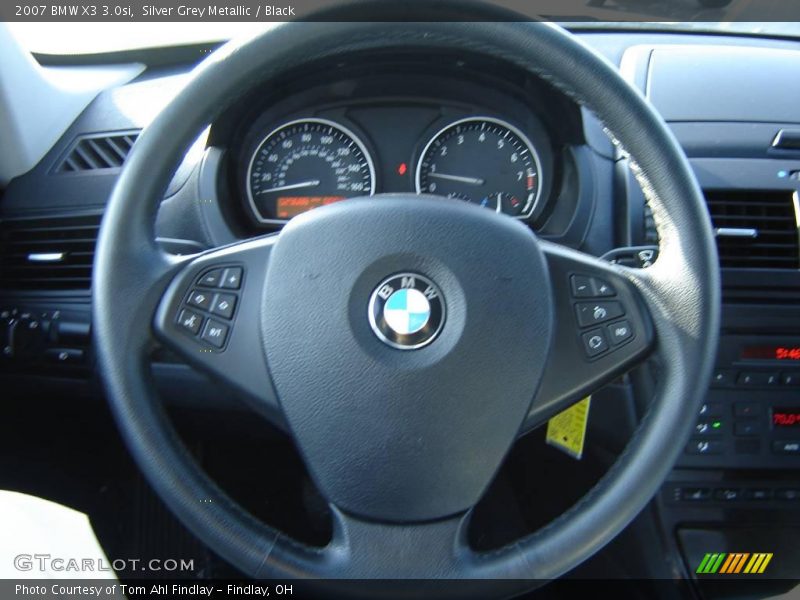 Silver Grey Metallic / Black 2007 BMW X3 3.0si