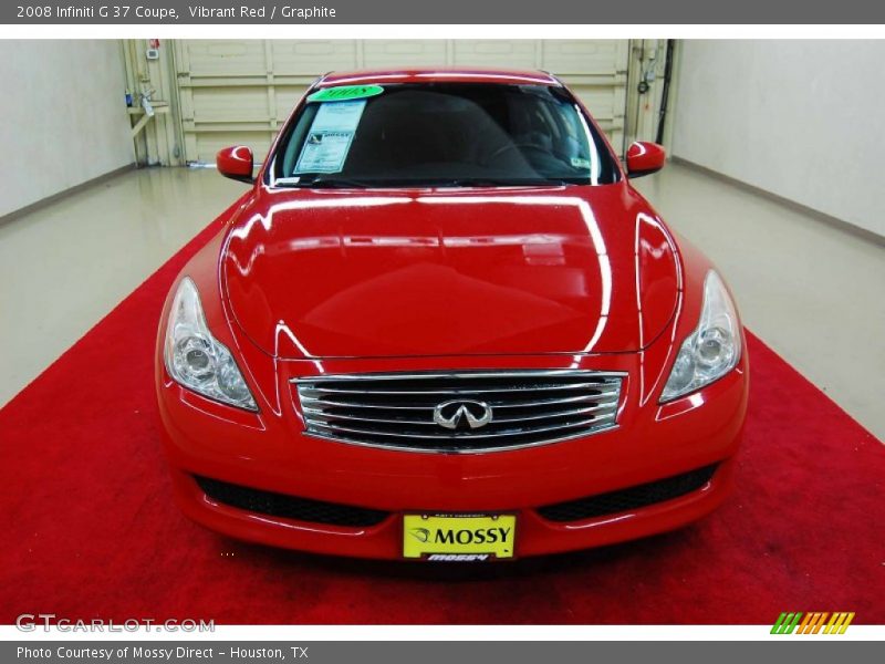 Vibrant Red / Graphite 2008 Infiniti G 37 Coupe