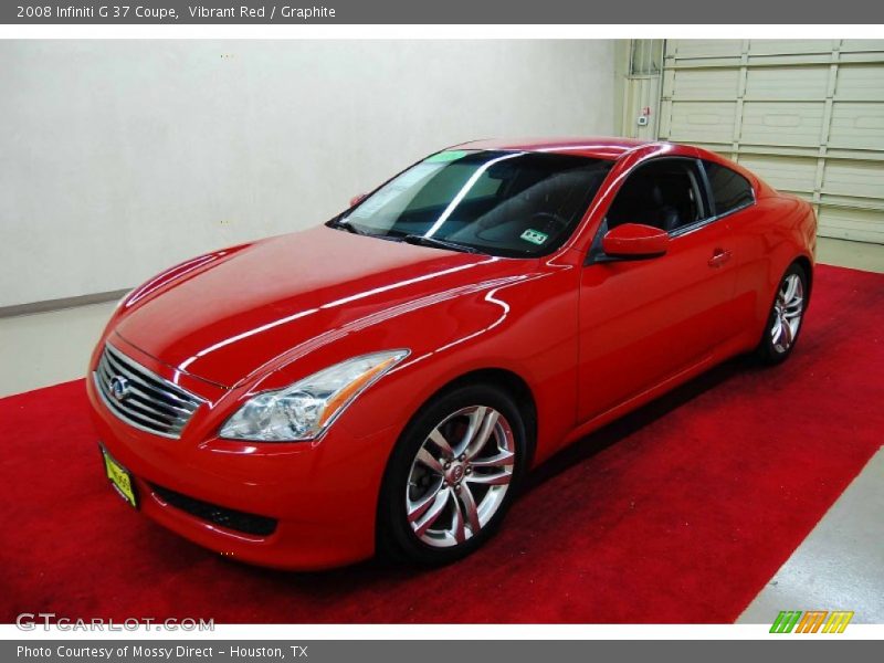 Vibrant Red / Graphite 2008 Infiniti G 37 Coupe