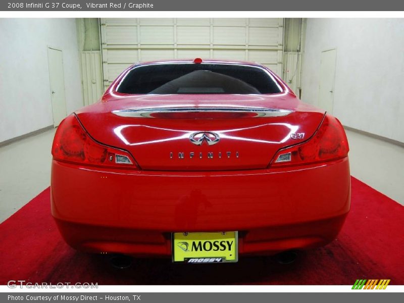 Vibrant Red / Graphite 2008 Infiniti G 37 Coupe