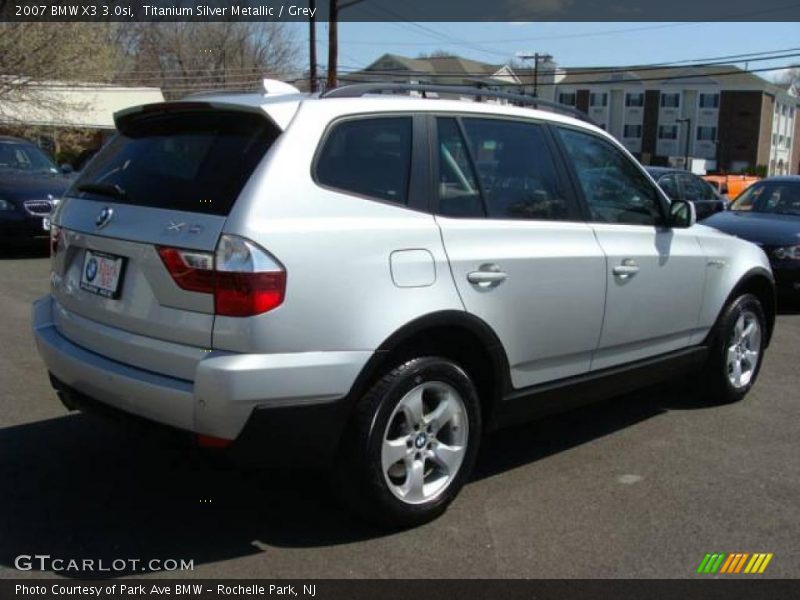 Titanium Silver Metallic / Grey 2007 BMW X3 3.0si