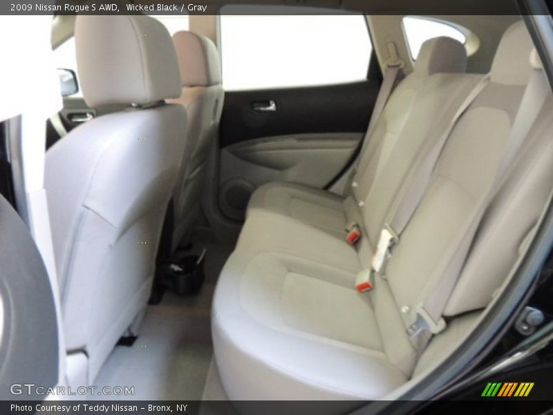 Wicked Black / Gray 2009 Nissan Rogue S AWD