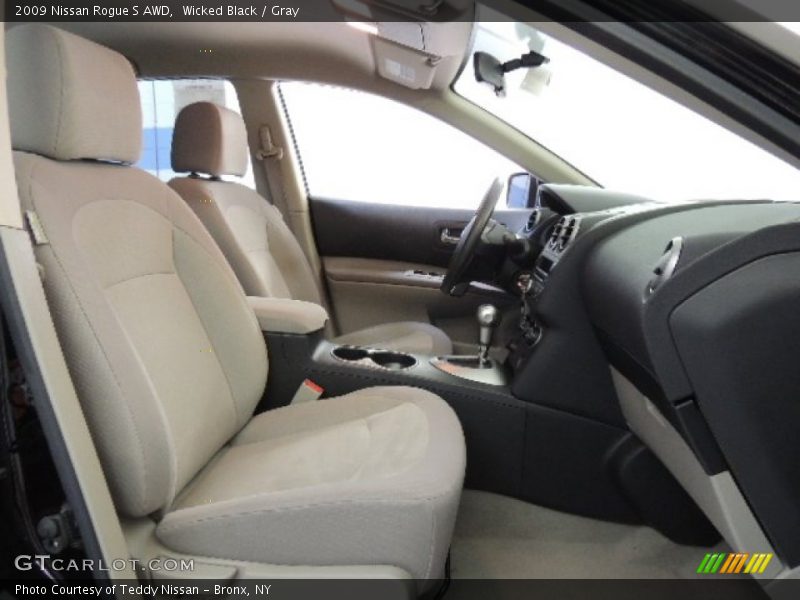 Wicked Black / Gray 2009 Nissan Rogue S AWD