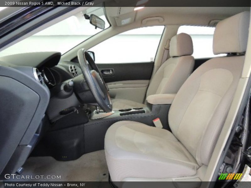 Wicked Black / Gray 2009 Nissan Rogue S AWD