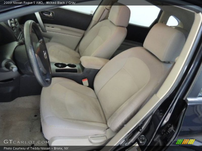 Wicked Black / Gray 2009 Nissan Rogue S AWD