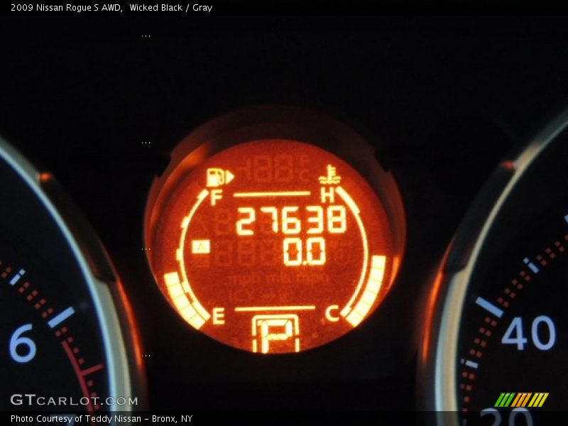 Wicked Black / Gray 2009 Nissan Rogue S AWD