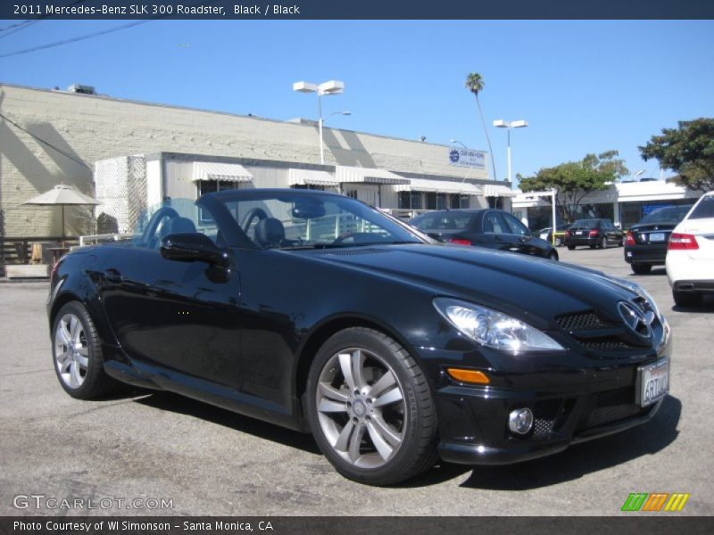 Black / Black 2011 Mercedes-Benz SLK 300 Roadster