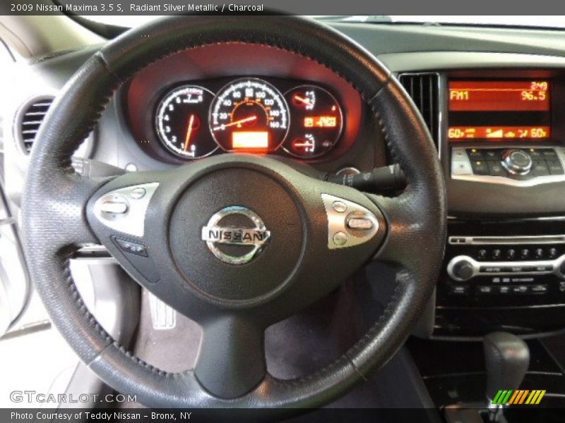 Radiant Silver Metallic / Charcoal 2009 Nissan Maxima 3.5 S