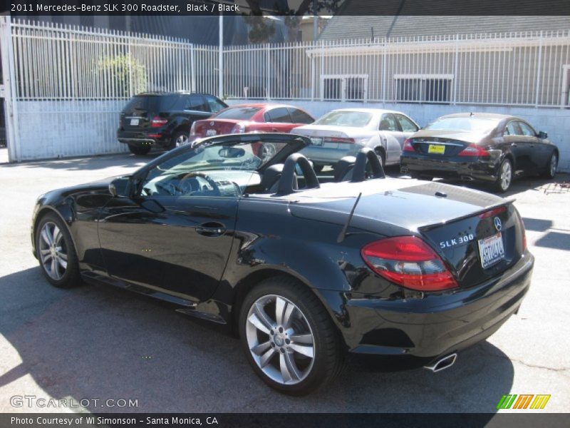 Black / Black 2011 Mercedes-Benz SLK 300 Roadster