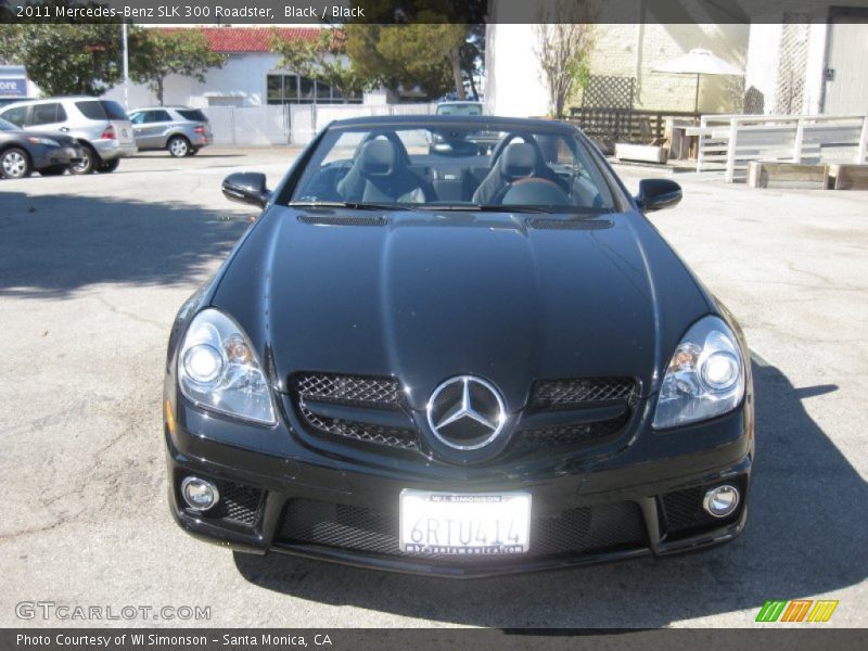 Black / Black 2011 Mercedes-Benz SLK 300 Roadster