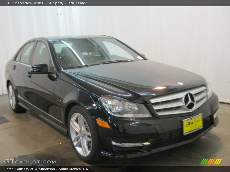 Black / Black 2013 Mercedes-Benz C 250 Sport