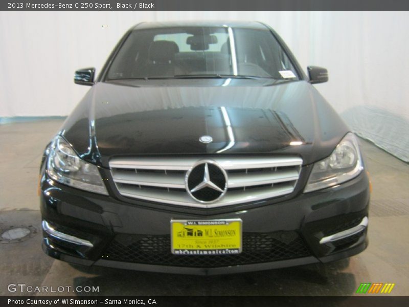 Black / Black 2013 Mercedes-Benz C 250 Sport