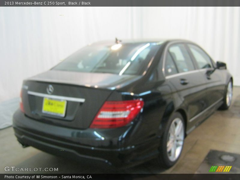 Black / Black 2013 Mercedes-Benz C 250 Sport