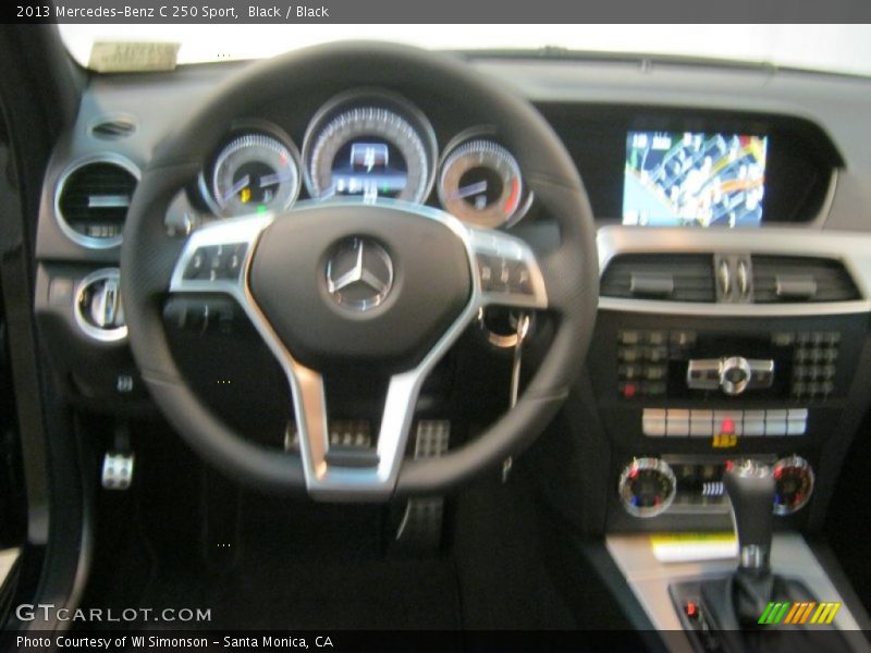 Black / Black 2013 Mercedes-Benz C 250 Sport