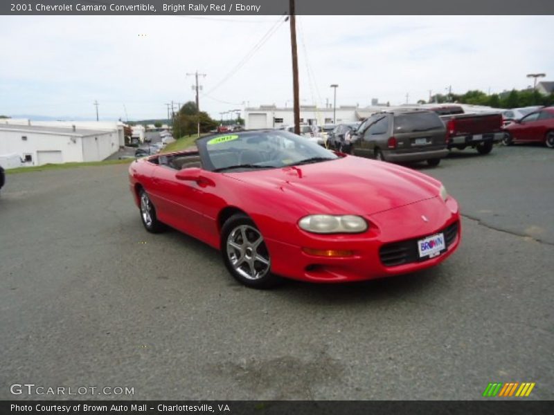 Bright Rally Red / Ebony 2001 Chevrolet Camaro Convertible