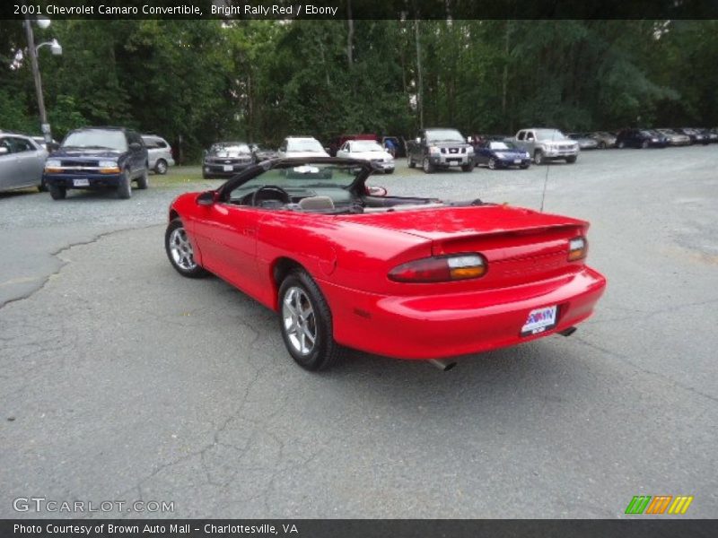 Bright Rally Red / Ebony 2001 Chevrolet Camaro Convertible