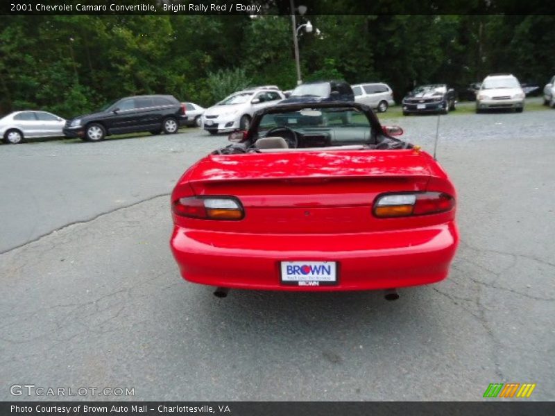 Bright Rally Red / Ebony 2001 Chevrolet Camaro Convertible