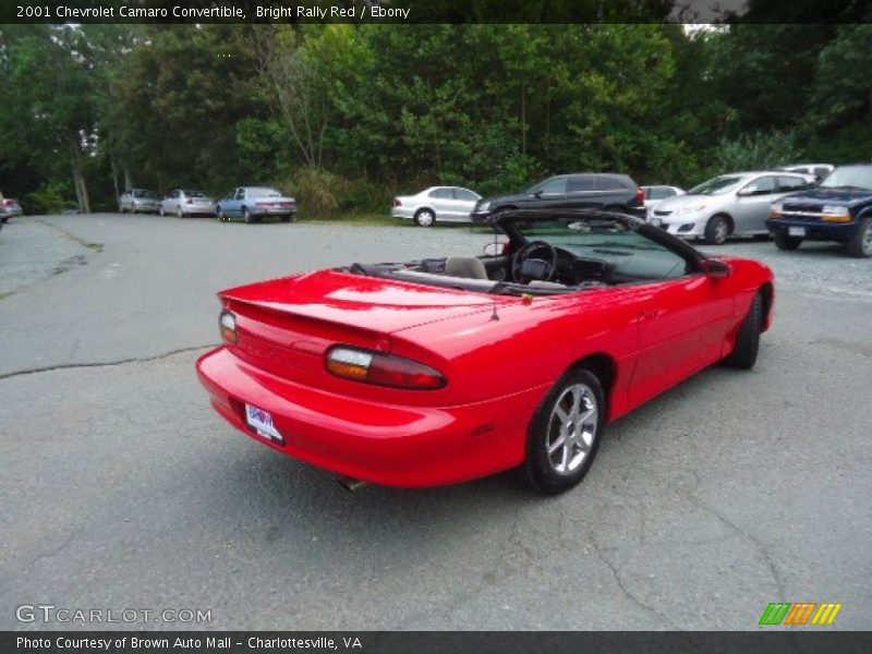 Bright Rally Red / Ebony 2001 Chevrolet Camaro Convertible