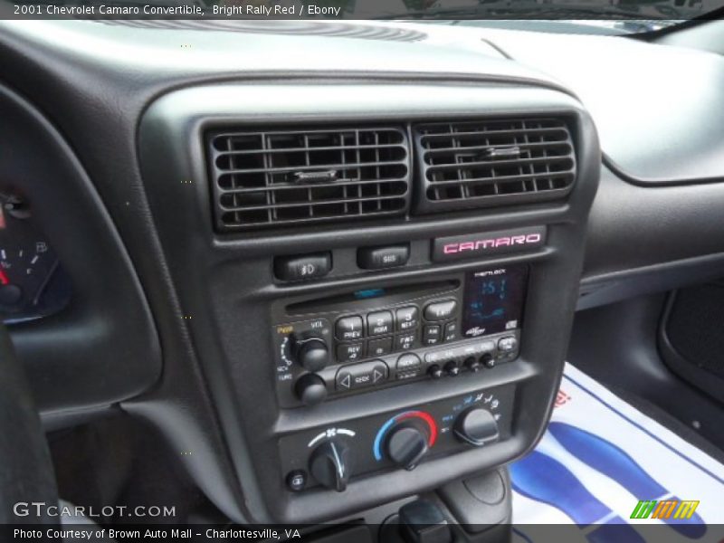 Controls of 2001 Camaro Convertible
