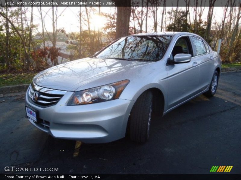 Alabaster Silver Metallic / Black 2012 Honda Accord SE Sedan