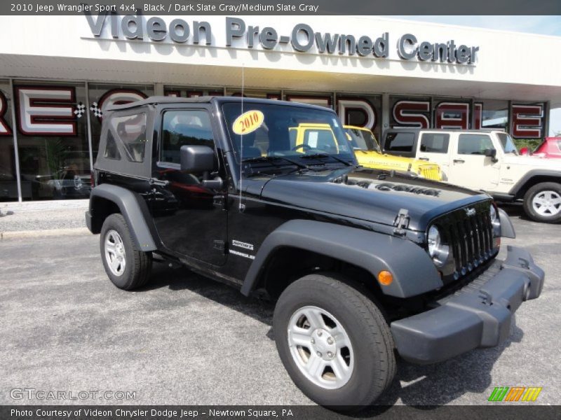 Black / Dark Slate Gray/Medium Slate Gray 2010 Jeep Wrangler Sport 4x4