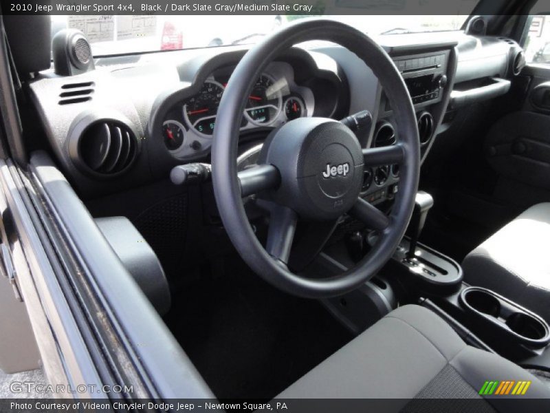 Black / Dark Slate Gray/Medium Slate Gray 2010 Jeep Wrangler Sport 4x4