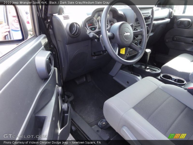 Black / Dark Slate Gray/Medium Slate Gray 2010 Jeep Wrangler Sport 4x4