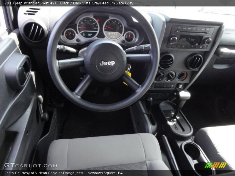 Black / Dark Slate Gray/Medium Slate Gray 2010 Jeep Wrangler Sport 4x4