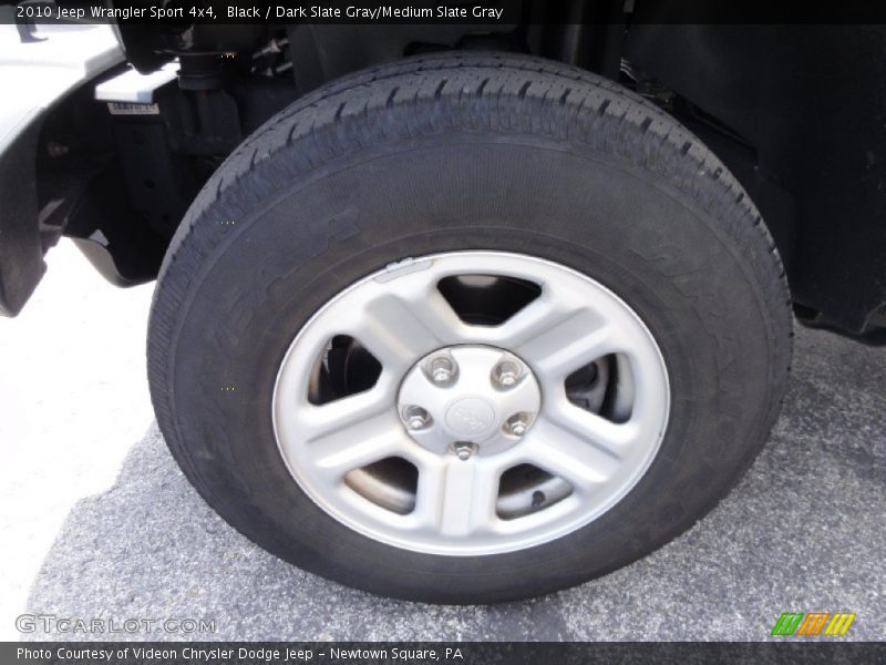 Black / Dark Slate Gray/Medium Slate Gray 2010 Jeep Wrangler Sport 4x4