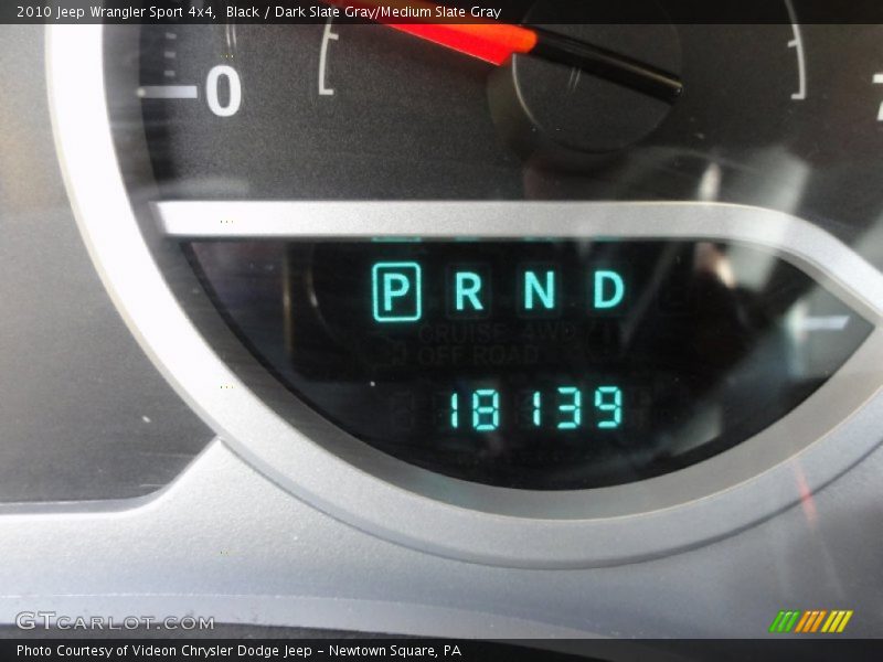 Black / Dark Slate Gray/Medium Slate Gray 2010 Jeep Wrangler Sport 4x4