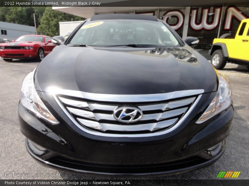 Midnight Black / Gray 2012 Hyundai Sonata Limited