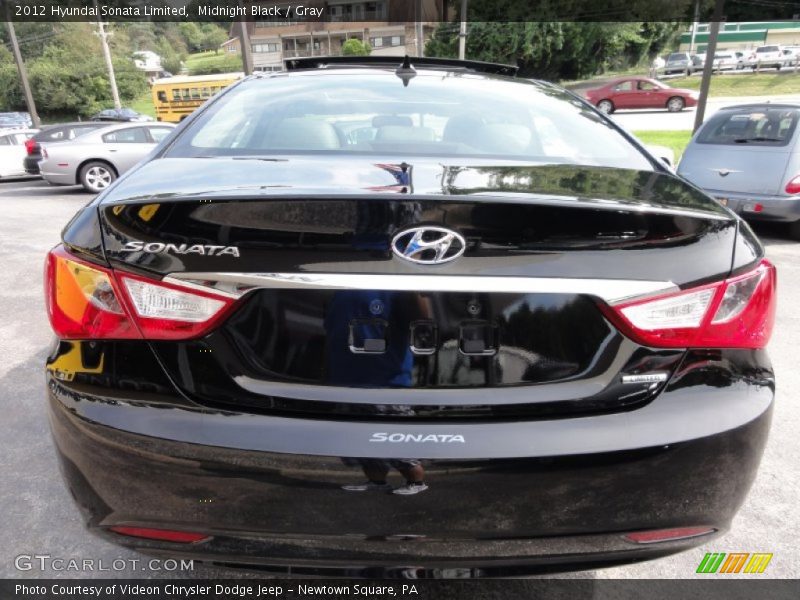 Midnight Black / Gray 2012 Hyundai Sonata Limited