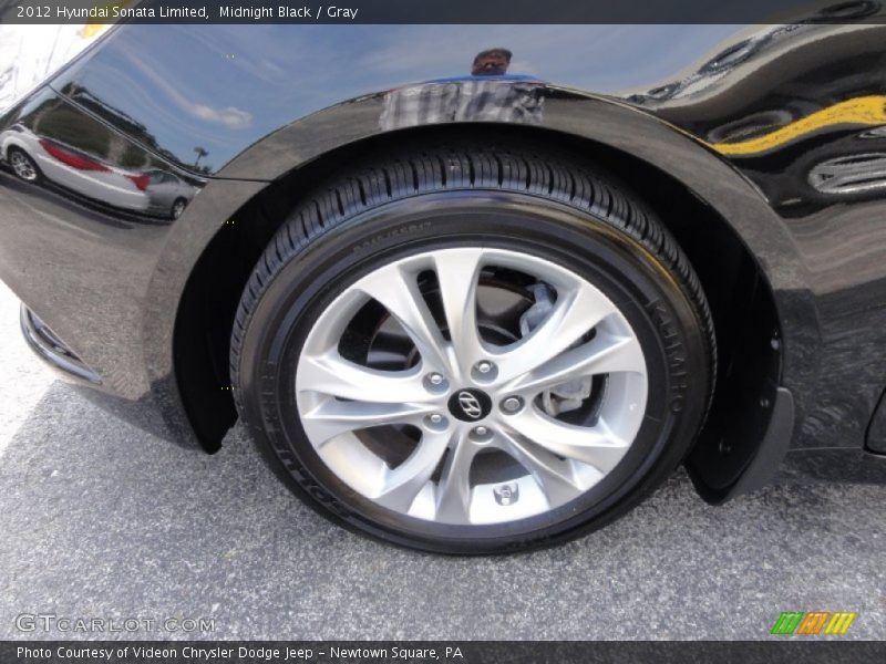 Midnight Black / Gray 2012 Hyundai Sonata Limited