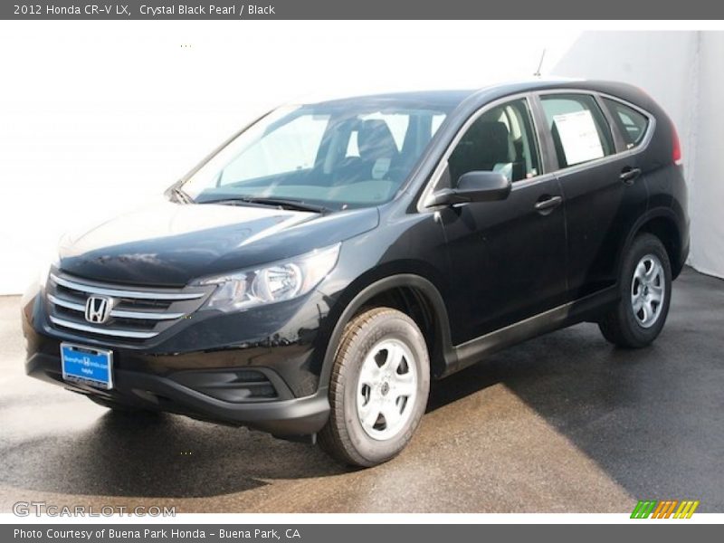 Crystal Black Pearl / Black 2012 Honda CR-V LX