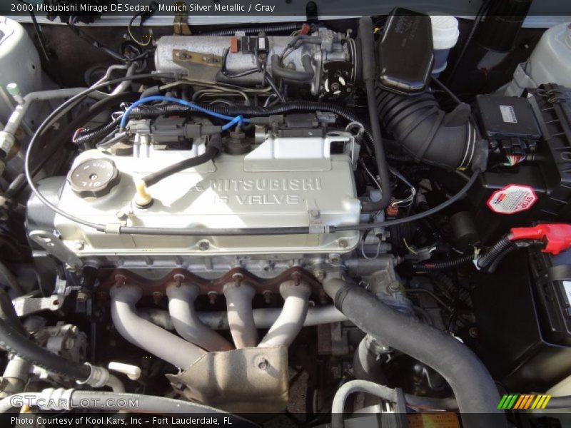 Munich Silver Metallic / Gray 2000 Mitsubishi Mirage DE Sedan