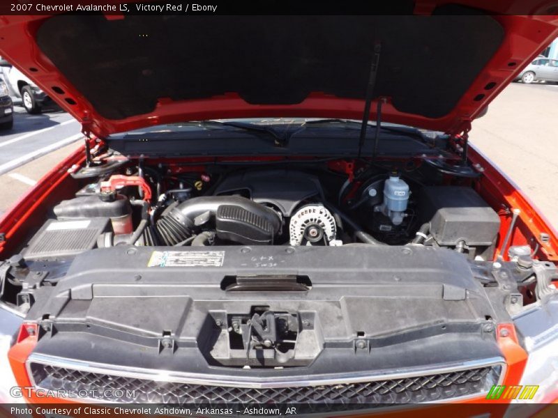 Victory Red / Ebony 2007 Chevrolet Avalanche LS
