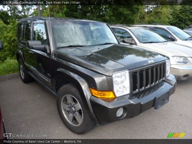 Dark Khaki Pearl / Khaki 2006 Jeep Commander 4x4