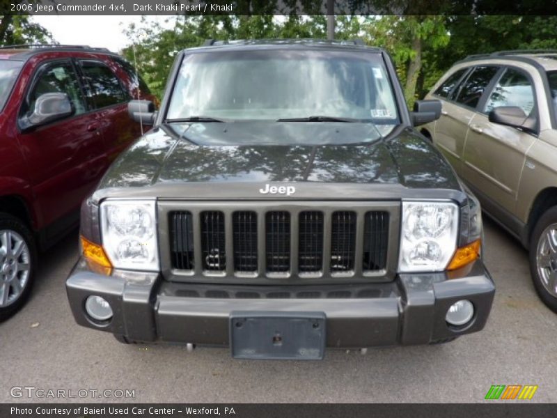 Dark Khaki Pearl / Khaki 2006 Jeep Commander 4x4