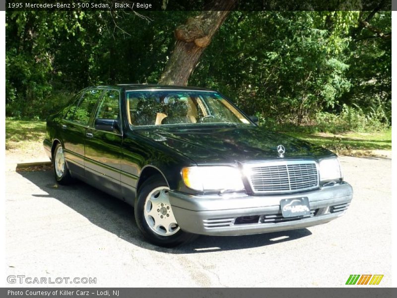 Black / Beige 1995 Mercedes-Benz S 500 Sedan