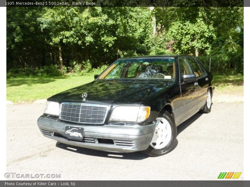 Black / Beige 1995 Mercedes-Benz S 500 Sedan