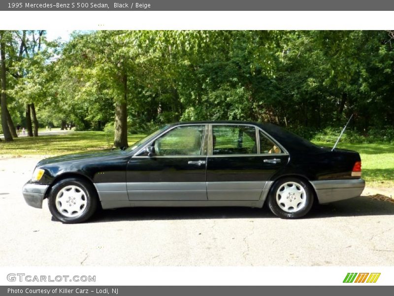 Black / Beige 1995 Mercedes-Benz S 500 Sedan