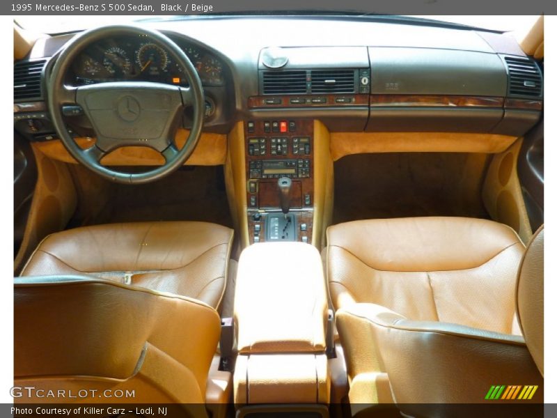 Black / Beige 1995 Mercedes-Benz S 500 Sedan