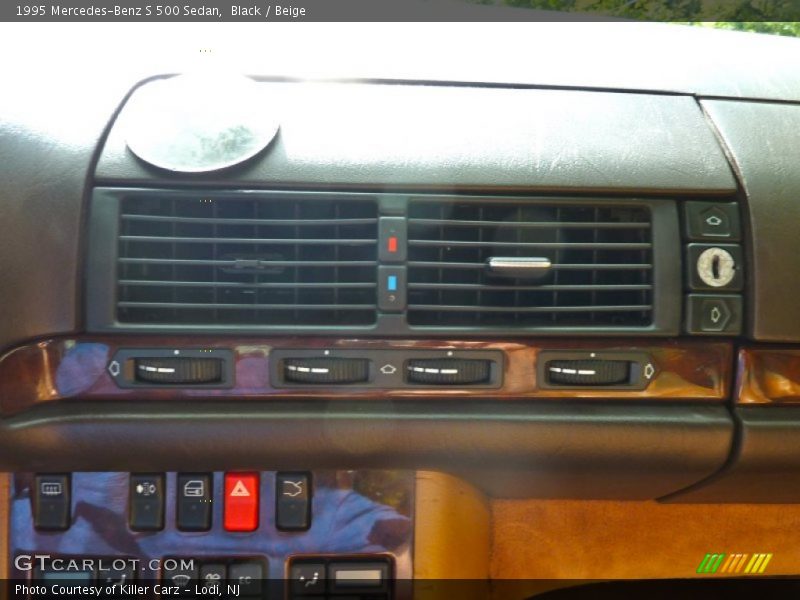 Black / Beige 1995 Mercedes-Benz S 500 Sedan