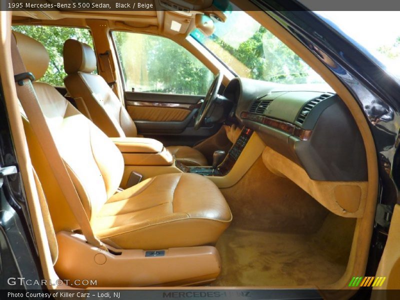 Black / Beige 1995 Mercedes-Benz S 500 Sedan