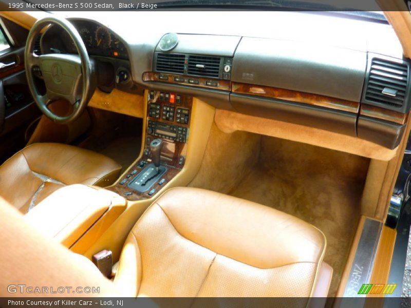 Black / Beige 1995 Mercedes-Benz S 500 Sedan