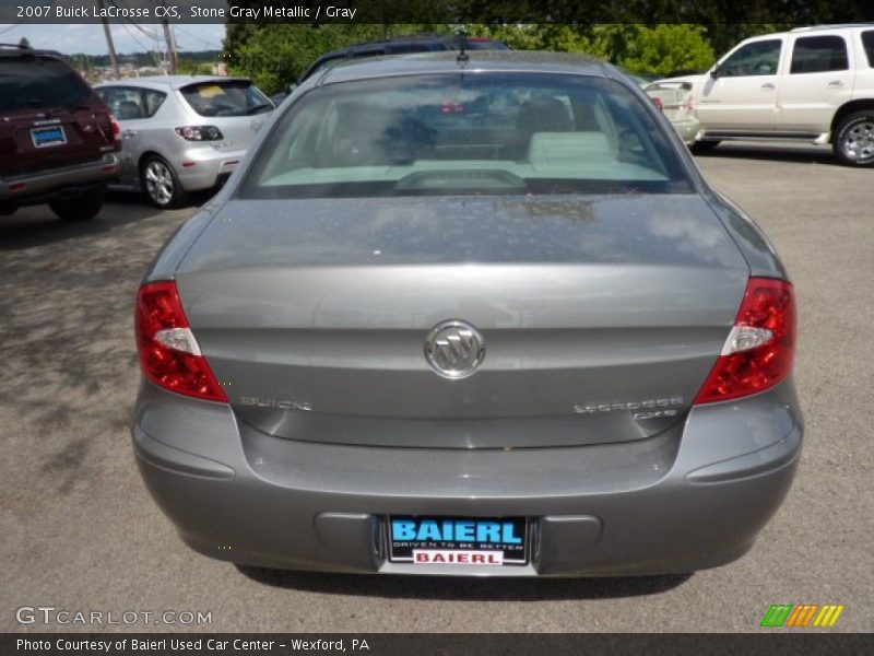 Stone Gray Metallic / Gray 2007 Buick LaCrosse CXS