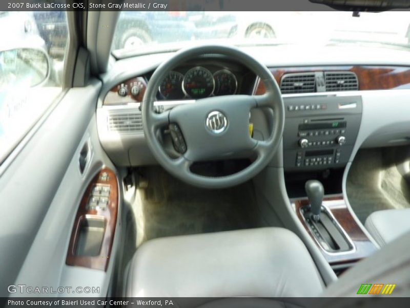 Stone Gray Metallic / Gray 2007 Buick LaCrosse CXS