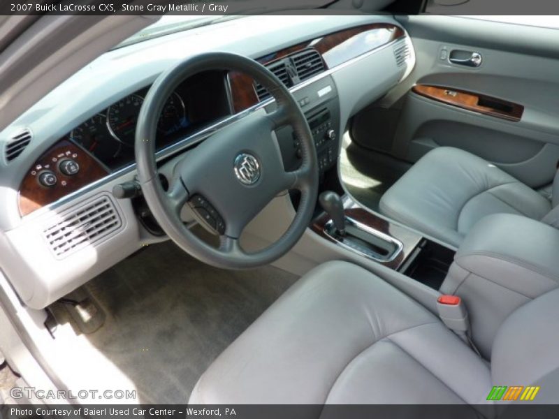 Stone Gray Metallic / Gray 2007 Buick LaCrosse CXS