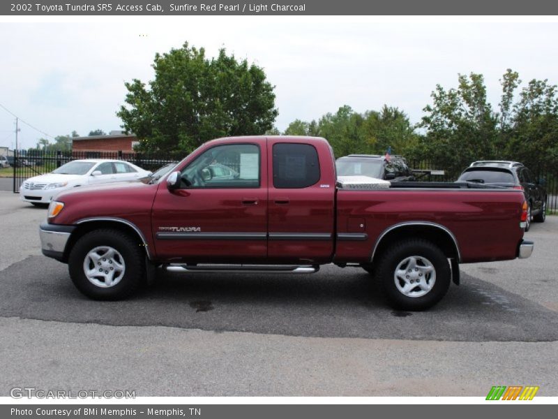 Sunfire Red Pearl / Light Charcoal 2002 Toyota Tundra SR5 Access Cab
