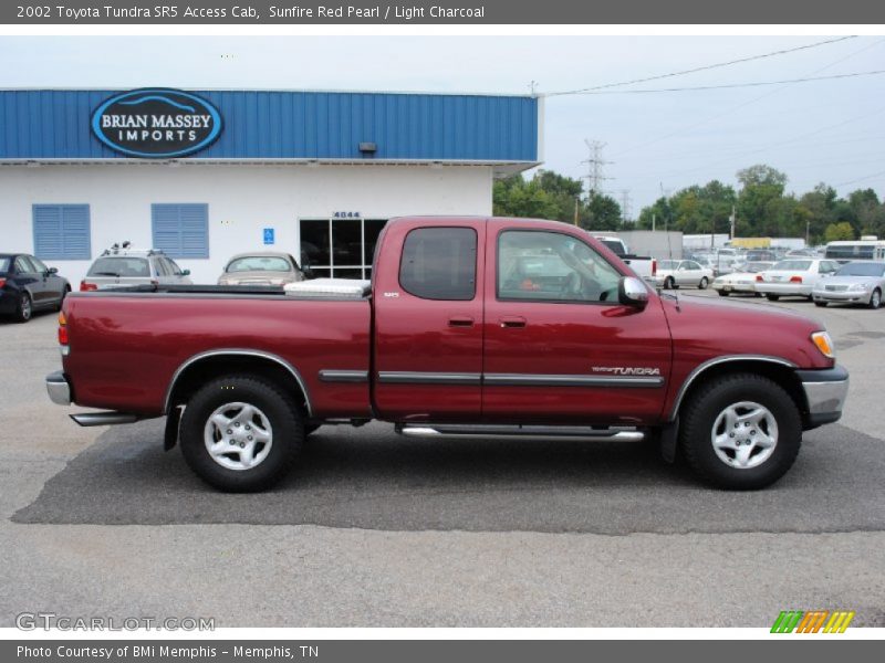 Sunfire Red Pearl / Light Charcoal 2002 Toyota Tundra SR5 Access Cab